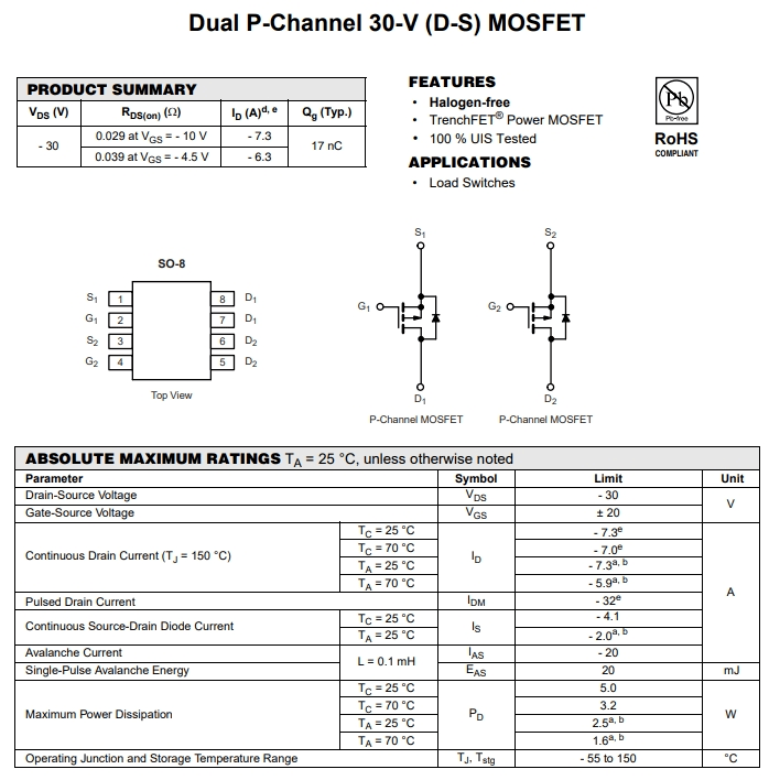 FDS4935BZ-NL&-38參數(shù)