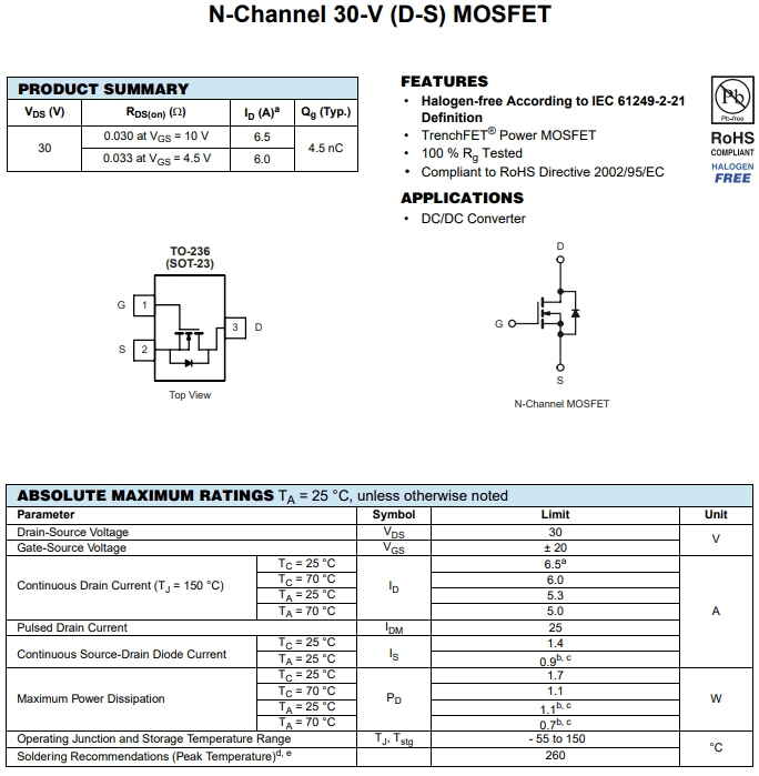 AO3416參數