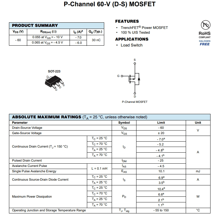 STN3PF06參數(shù)