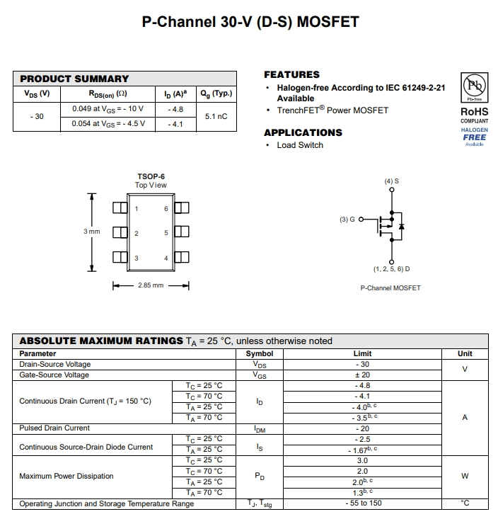IRLMS6802TRPBF參數 IRLMS6802TRPBF參數
