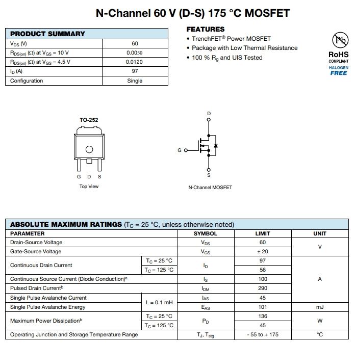 IRLR3636TRPBF參數 IRLR3636TRPBF參數