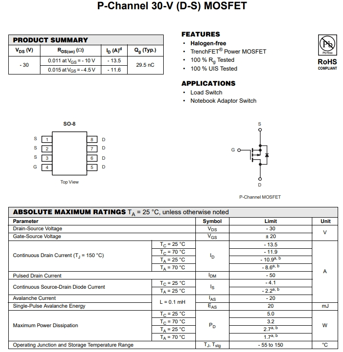 IRF9310TRPBF&-9參數(shù)