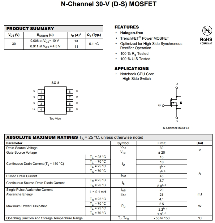 IRF7811AVTRPBF參數