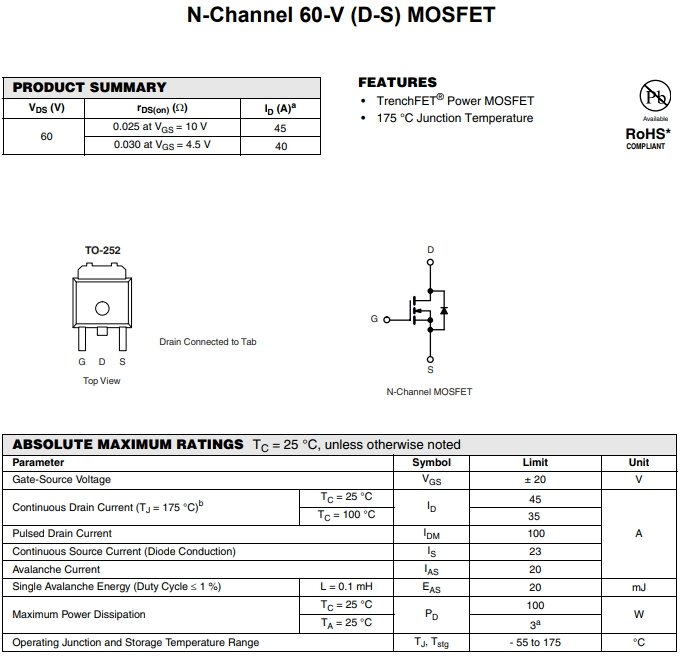 DTU40N06參數(shù)